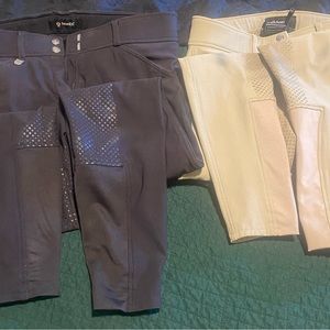 Beige and Black Horze Grand Prix Full Seat Beaches -US size 28